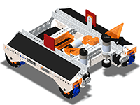 3D model of robot, FTC sample robot