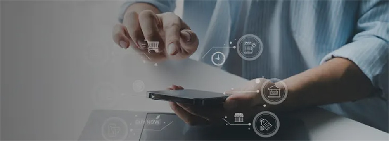 hands using tablet with data overlaid - SOLIDWORKS