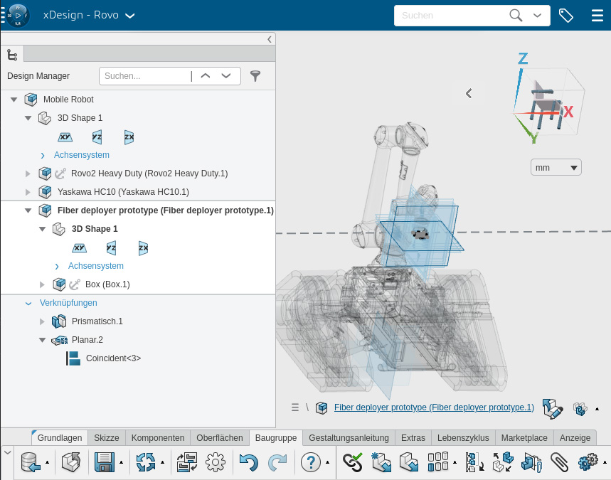 Screenshot of NASKA design on 3DEXPERIENCE platform