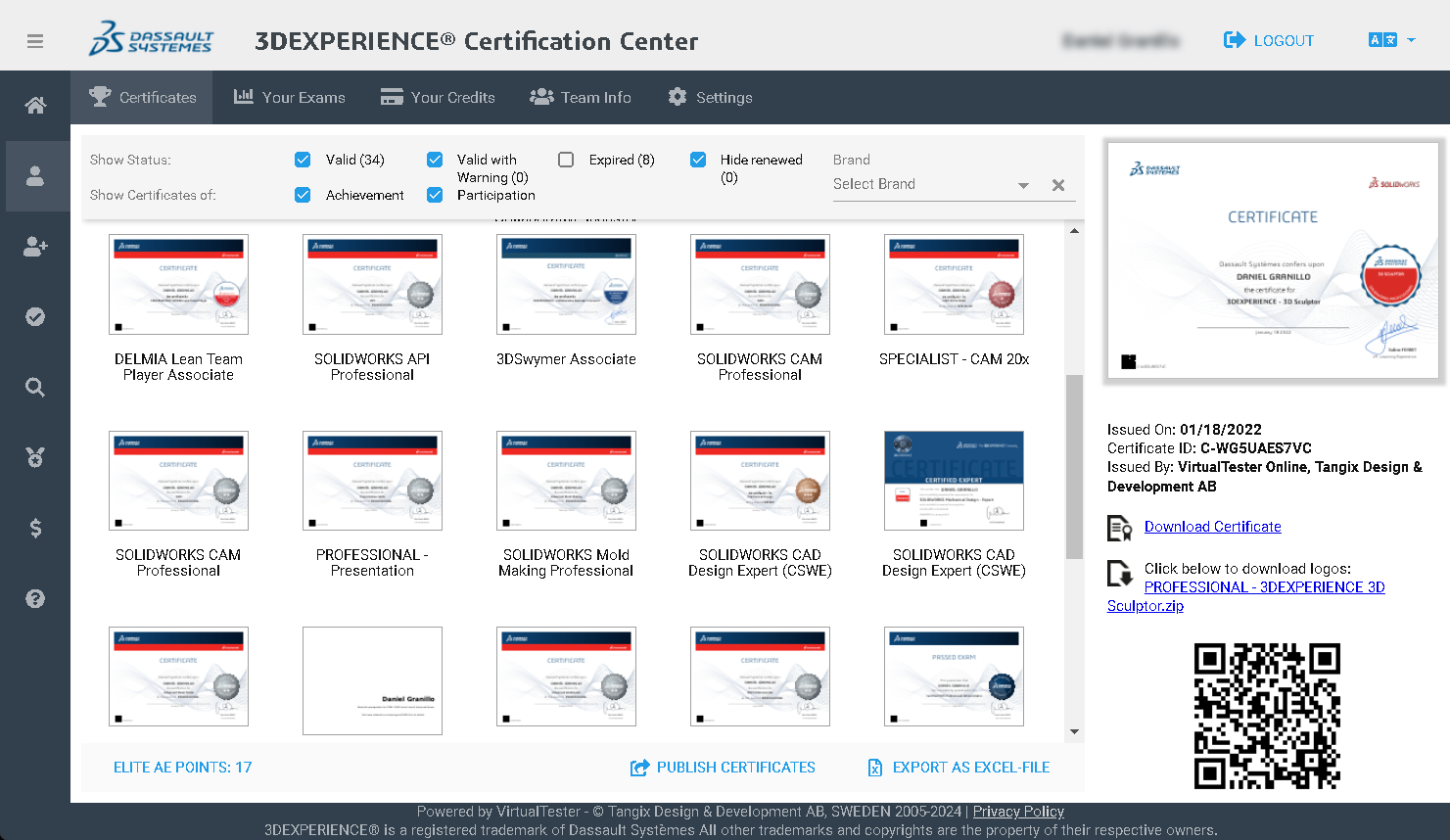 3DEXPERIENCE® Certification Center