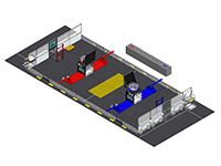 3D model of playing field