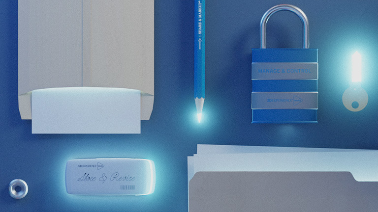 Design tools on desk - SOLIDWORKS Cloud Services