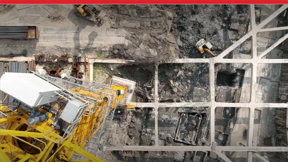 Building foundation seen from above - DraftSight 2026