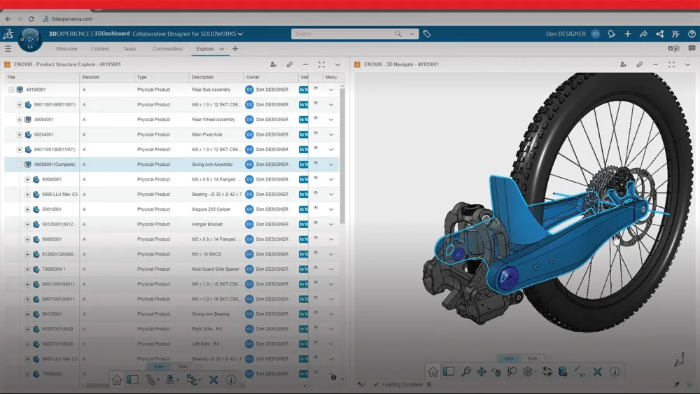 User interface for Store and Revise - SOLIDWORKS Cloud Services