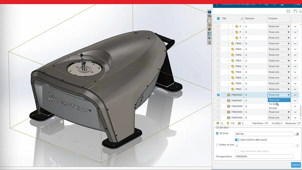 SOLIDWORKS 3D model in user interface showing new feature released in 2025
