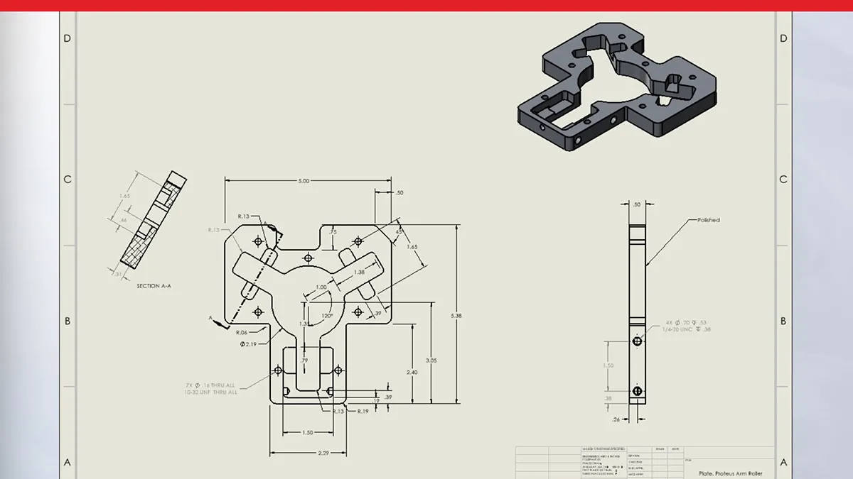 SOLIDWORKS drawing showing feature from 2025 FD releases