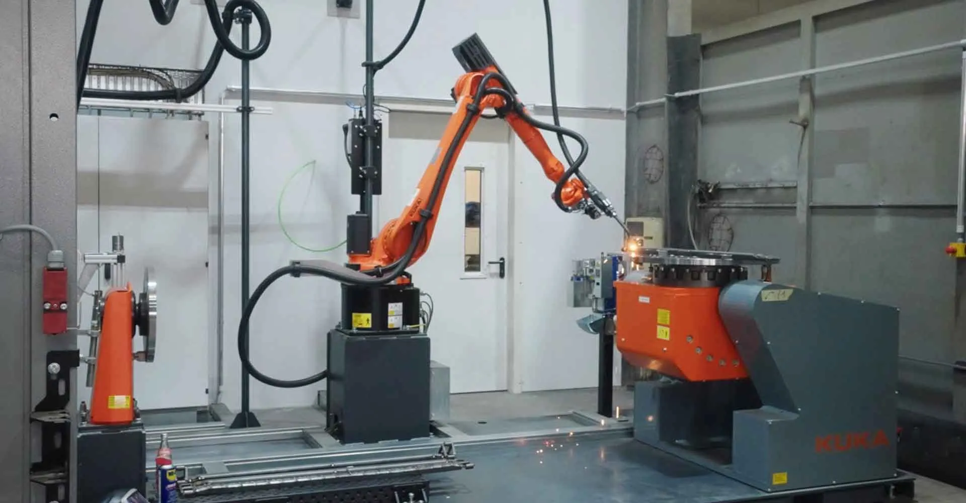 Manufacturing robotic arm on shop floor
