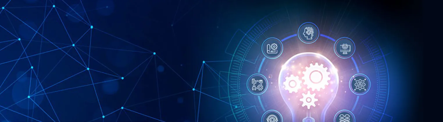 Collage of light bulb and icons showing aspects of product design