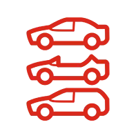 SOLIDWORKS icon showing different car designs