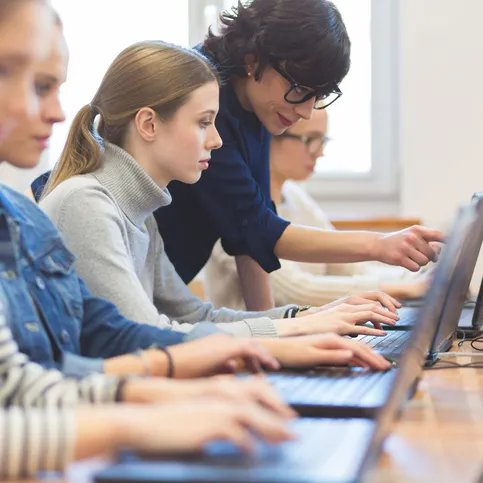 Educator and studenst