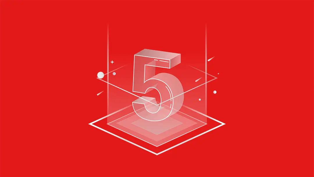 3D number five - SOLIDWORKS Fast Five icon