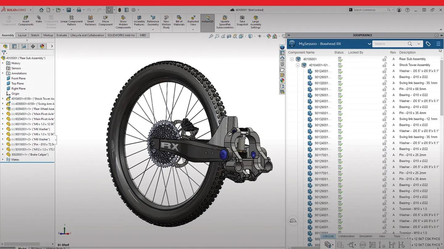 3D model of a wheel - SOLIDWORKS Cloud Services