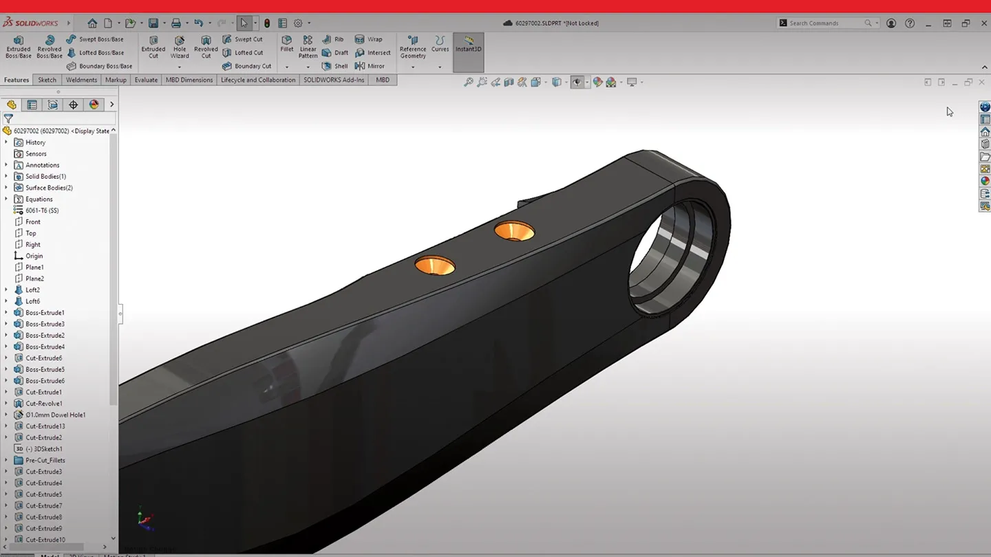 3D model of part - SOLIDWORKS Cloud Services