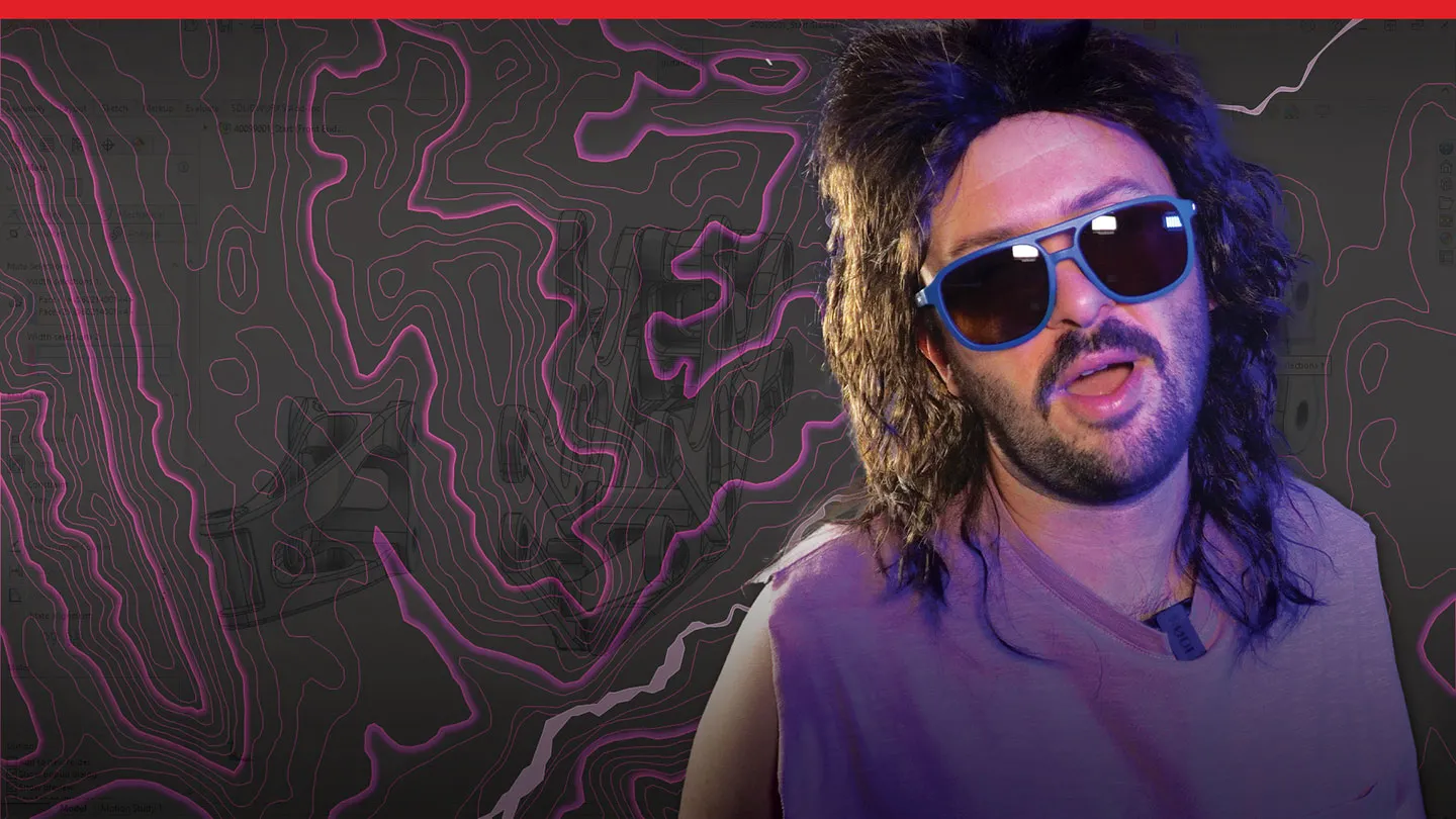 Person with sunglasses - work faster with SOLIDWORKS 2024