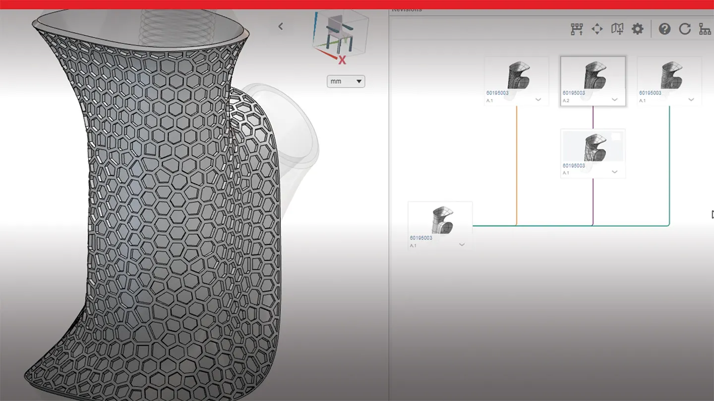 3D model of part showing different views - SOLIDWORKS 2024