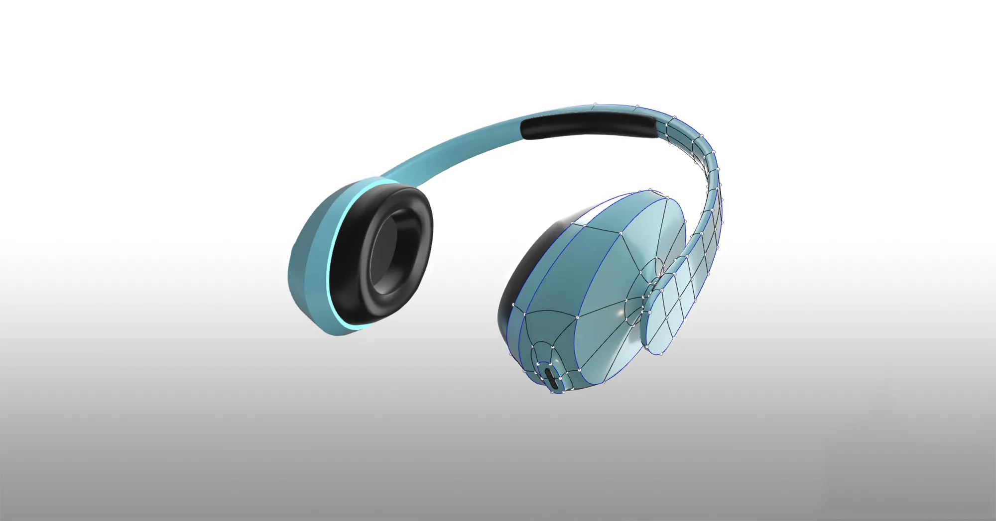 3D rendering of headphones - SOLIDWORKS