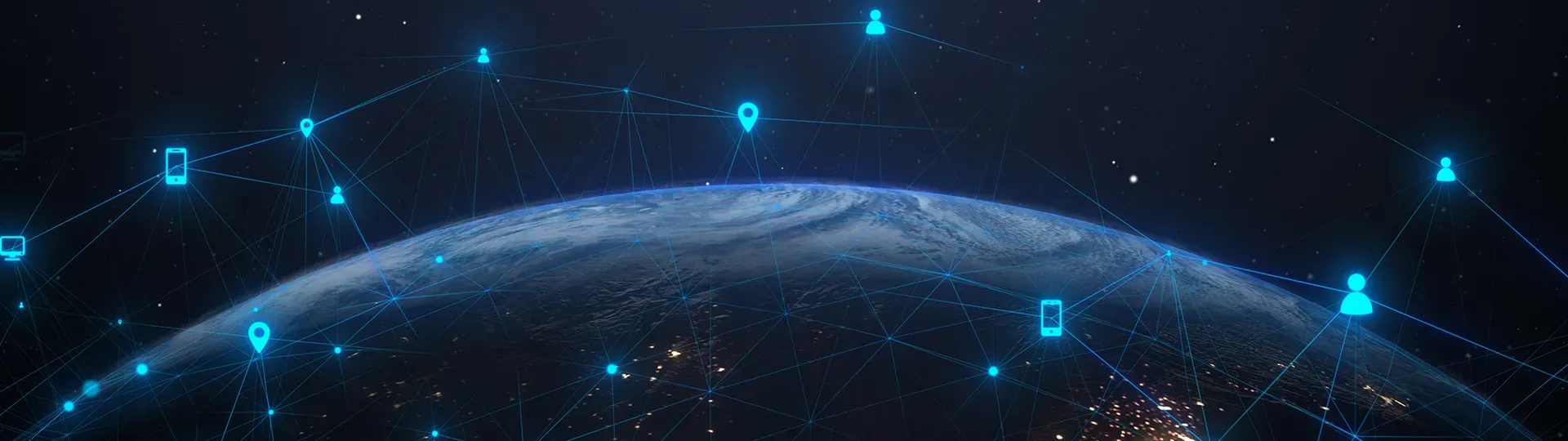 Connected Globe Stock Image