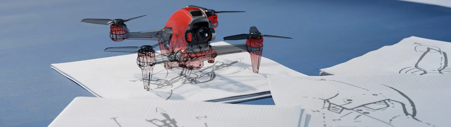 3D CAD Model - Quadcopter Drone Example 2